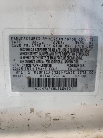 Photo 11 VIN: 3N1CN7APXHL810420 - NISSAN VERSA S 