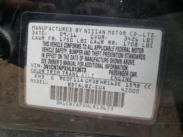 Photo 9 VIN: 3N1CN7APXHL813673 - NISSAN VERSA S 