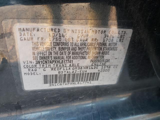 Photo 9 VIN: 3N1CN7APXHL817741 - NISSAN VERSA S 