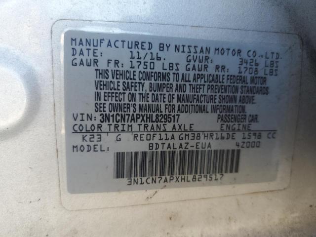 Photo 12 VIN: 3N1CN7APXHL829517 - NISSAN VERSA 