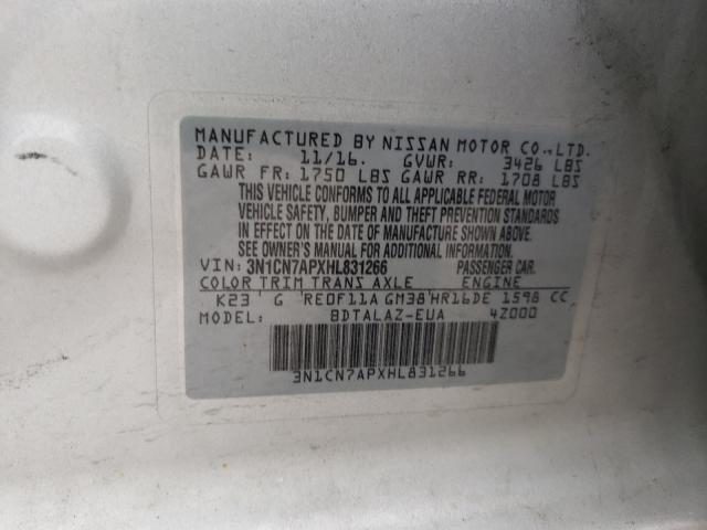 Photo 9 VIN: 3N1CN7APXHL831266 - NISSAN VERSA S 