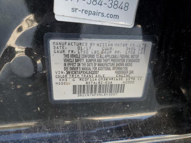 Photo 12 VIN: 3N1CN7APXHL843207 - NISSAN VERSA S 