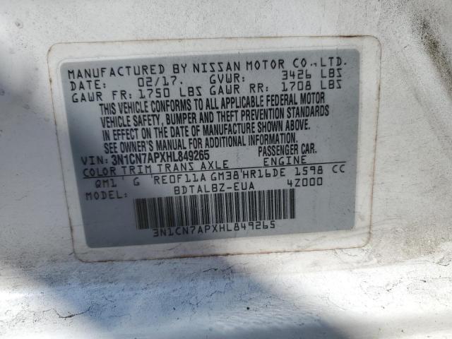 Photo 11 VIN: 3N1CN7APXHL849265 - NISSAN VERSA S 