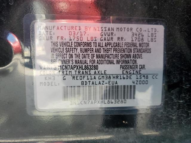 Photo 12 VIN: 3N1CN7APXHL863280 - NISSAN VERSA 