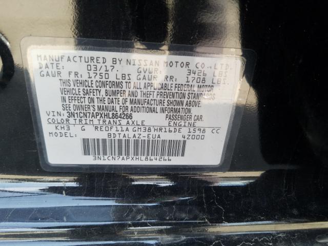 Photo 9 VIN: 3N1CN7APXHL864266 - NISSAN VERSA S 