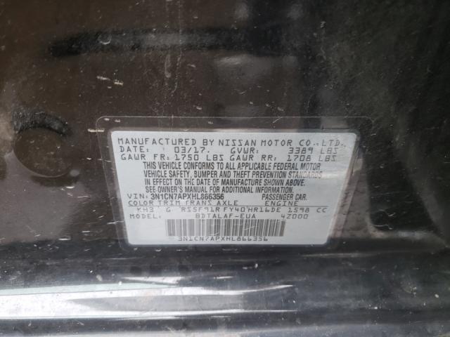 Photo 9 VIN: 3N1CN7APXHL866356 - NISSAN VERSA S 