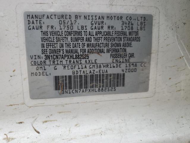 Photo 12 VIN: 3N1CN7APXHL882525 - NISSAN VERSA 