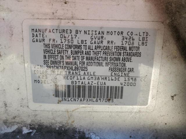 Photo 11 VIN: 3N1CN7APXHL897025 - NISSAN VERSA 