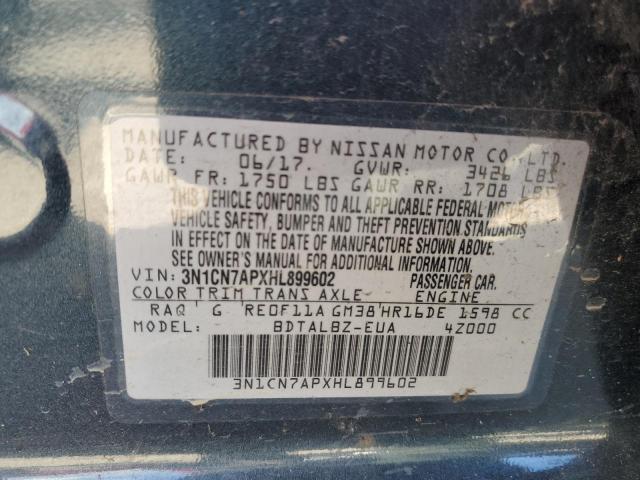 Photo 9 VIN: 3N1CN7APXHL899602 - NISSAN VERSA S 