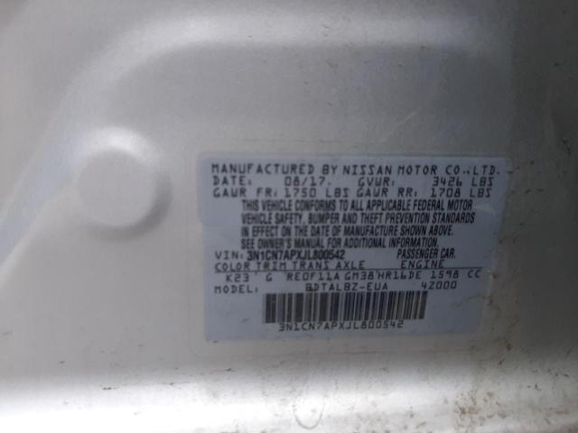 Photo 11 VIN: 3N1CN7APXJL800542 - NISSAN VERSA S 