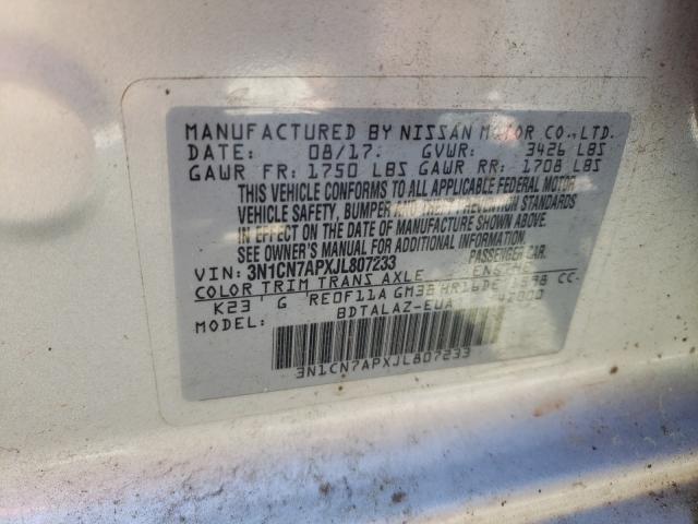 Photo 9 VIN: 3N1CN7APXJL807233 - NISSAN VERSA S 