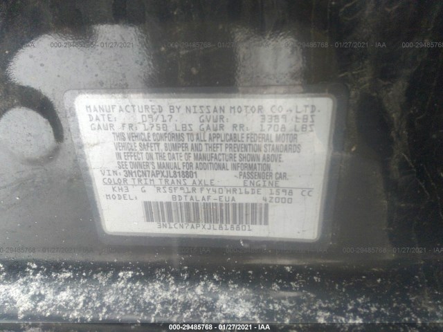 Photo 8 VIN: 3N1CN7APXJL818801 - NISSAN VERSA SEDAN 