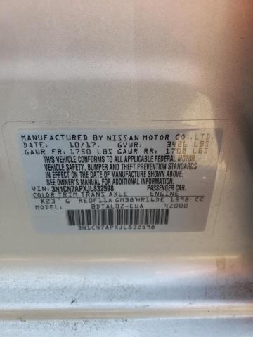 Photo 11 VIN: 3N1CN7APXJL832598 - NISSAN VERSA S 