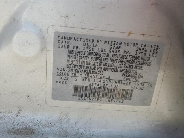 Photo 11 VIN: 3N1CN7APXJL854763 - NISSAN VERSA S 