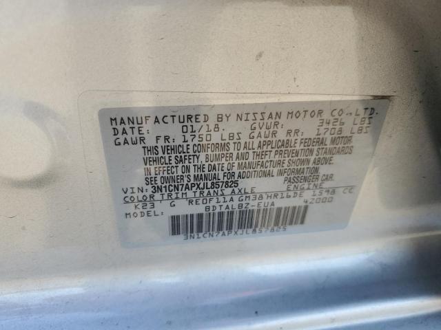 Photo 12 VIN: 3N1CN7APXJL857825 - NISSAN VERSA S 