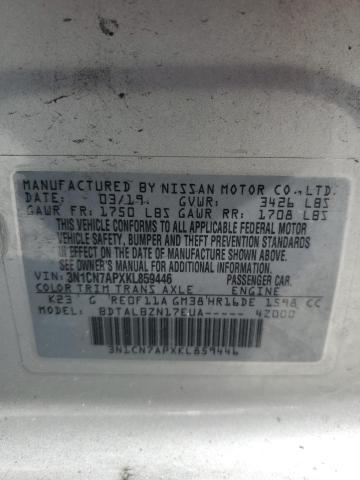 Photo 12 VIN: 3N1CN7APXKL859446 - NISSAN VERSA 