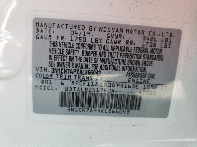 Photo 9 VIN: 3N1CN7APXKL866042 - NISSAN VERSA S 