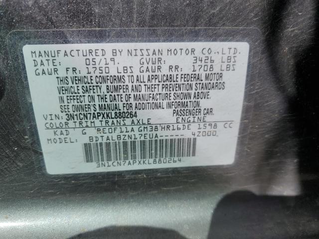 Photo 12 VIN: 3N1CN7APXKL880264 - NISSAN VERSA 