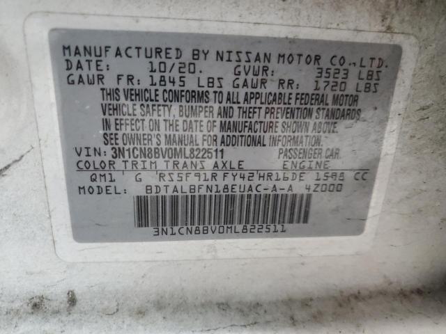 Photo 11 VIN: 3N1CN8BV0ML822511 - NISSAN VERSA S 