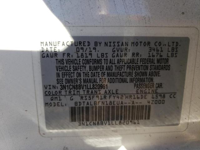 Photo 12 VIN: 3N1CN8BV1LL820961 - NISSAN VERSA 