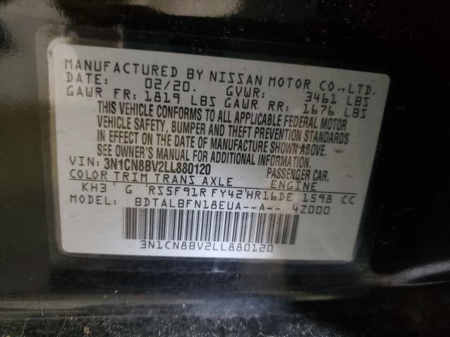 Photo 9 VIN: 3N1CN8BV2LL880120 - NISSAN VERSA S 