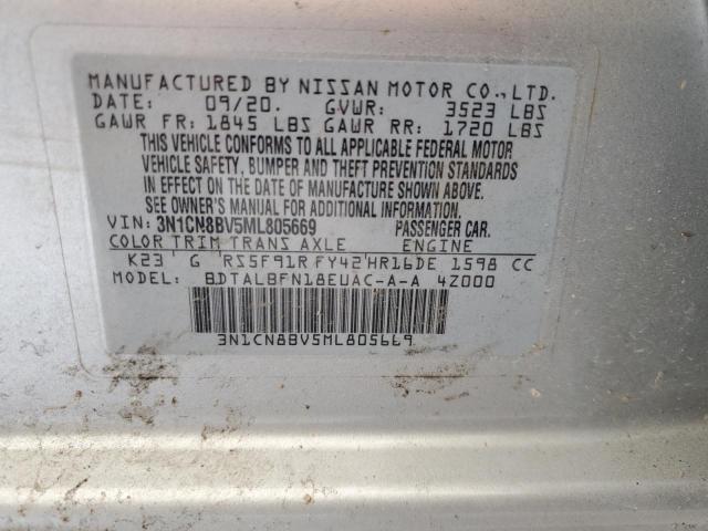 Photo 11 VIN: 3N1CN8BV5ML805669 - NISSAN VERSA S 