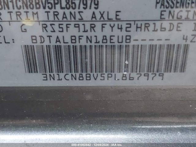 Photo 8 VIN: 3N1CN8BV5PL867979 - NISSAN VERSA 