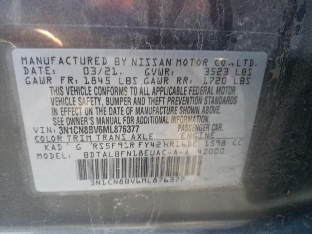 Photo 12 VIN: 3N1CN8BV6ML876377 - NISSAN VERSA 