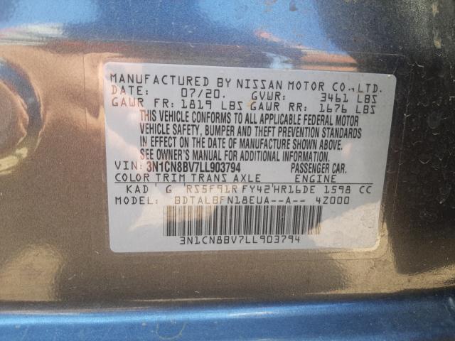 Photo 9 VIN: 3N1CN8BV7LL903794 - NISSAN VERSA S 