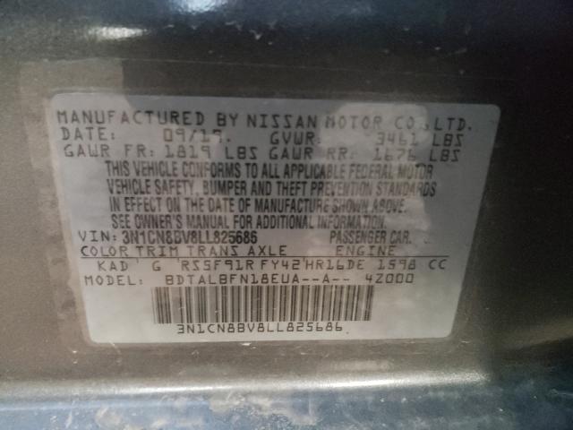 Photo 9 VIN: 3N1CN8BV8LL825686 - NISSAN VERSA S 