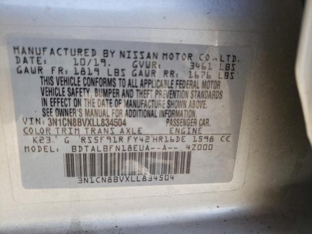 Photo 9 VIN: 3N1CN8BVXLL834504 - NISSAN VERSA S 