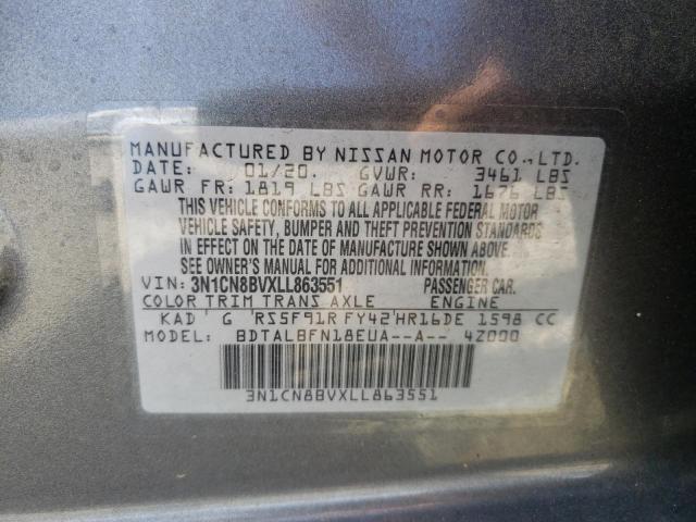 Photo 9 VIN: 3N1CN8BVXLL863551 - NISSAN VERSA S 