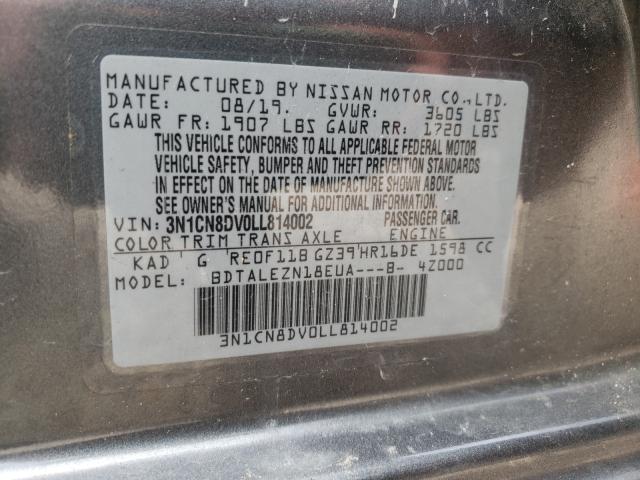 Photo 9 VIN: 3N1CN8DV0LL814002 - NISSAN VERSA S 