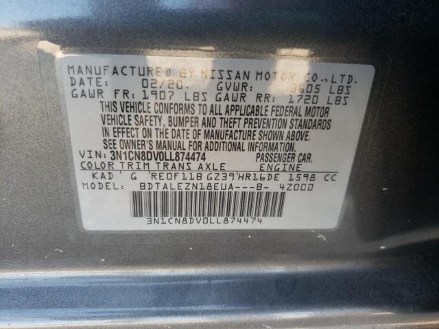 Photo 9 VIN: 3N1CN8DV0LL874474 - NISSAN VERSA S 