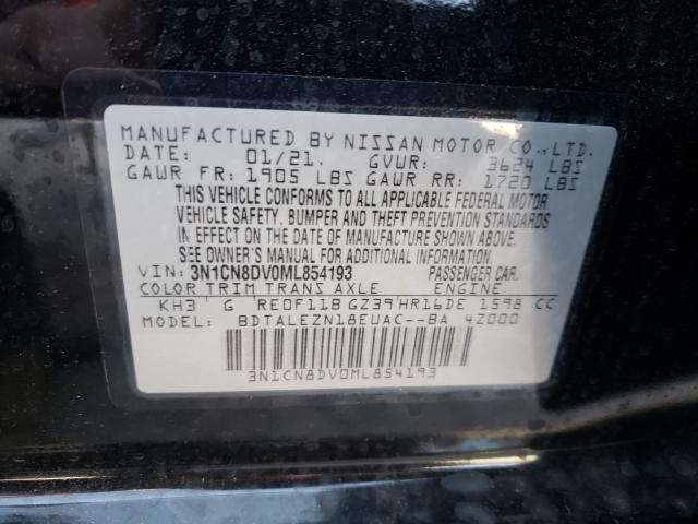 Photo 9 VIN: 3N1CN8DV0ML854193 - NISSAN VERSA S 