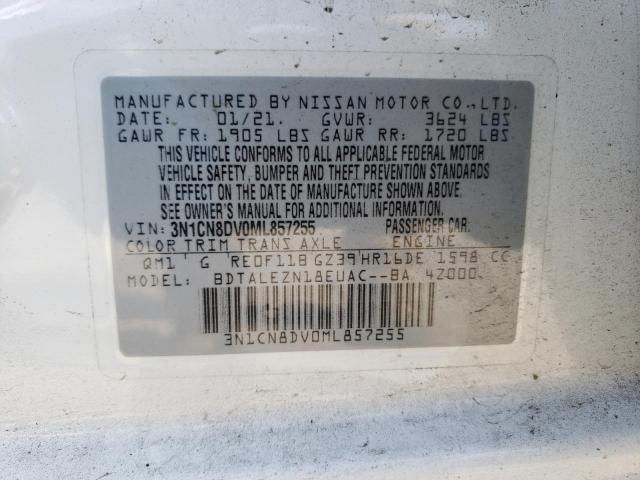 Photo 12 VIN: 3N1CN8DV0ML857255 - NISSAN VERSA S 