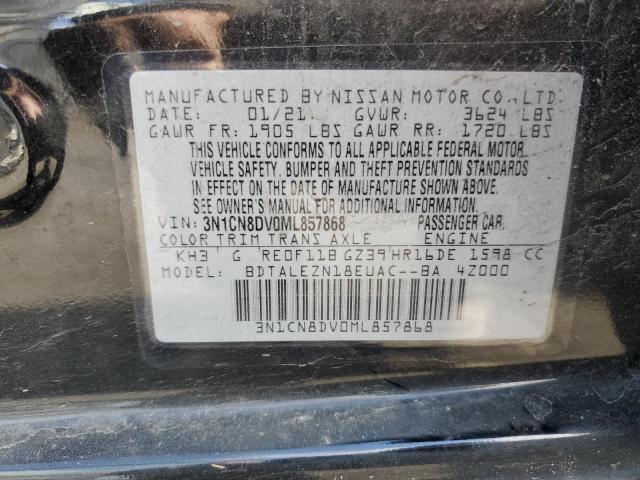 Photo 11 VIN: 3N1CN8DV0ML857868 - NISSAN VERSA S 