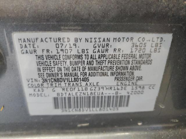 Photo 11 VIN: 3N1CN8DV1LL801405 - NISSAN VERSA S 