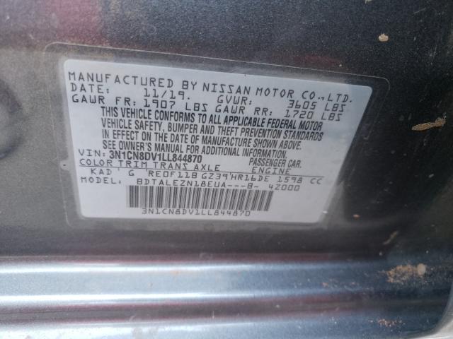 Photo 9 VIN: 3N1CN8DV1LL844870 - NISSAN VERSA S 