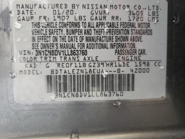 Photo 12 VIN: 3N1CN8DV1LL863760 - NISSAN VERSA S 