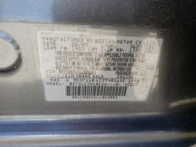 Photo 9 VIN: 3N1CN8DV1LL865881 - NISSAN VERSA S 