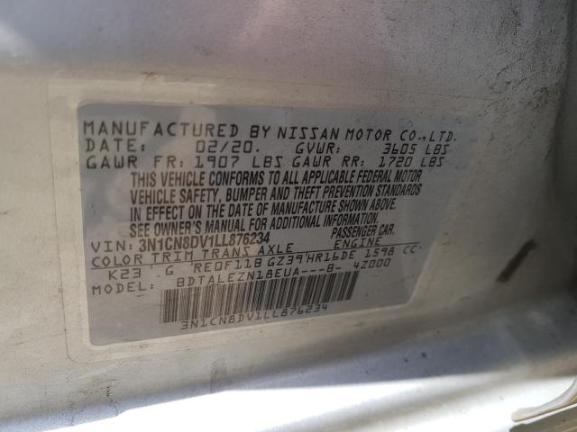 Photo 9 VIN: 3N1CN8DV1LL876234 - NISSAN VERSA S 