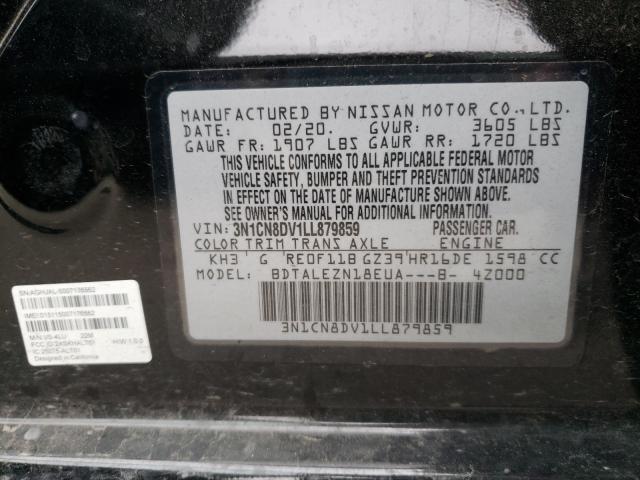 Photo 9 VIN: 3N1CN8DV1LL879859 - NISSAN VERSA S 