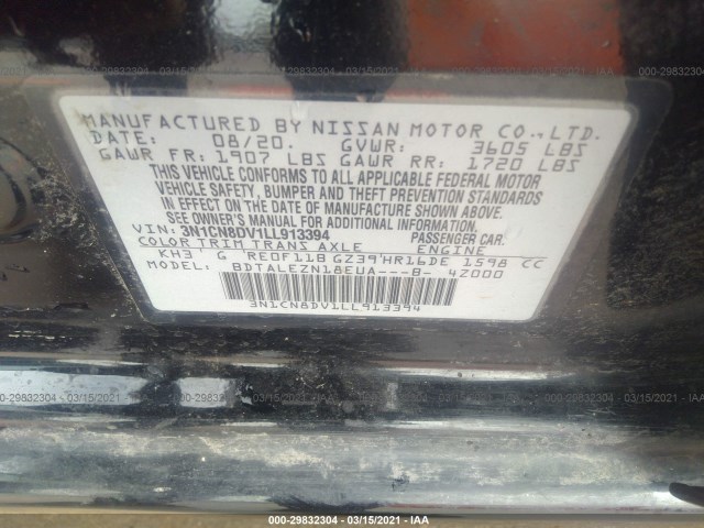 Photo 8 VIN: 3N1CN8DV1LL913394 - NISSAN VERSA 