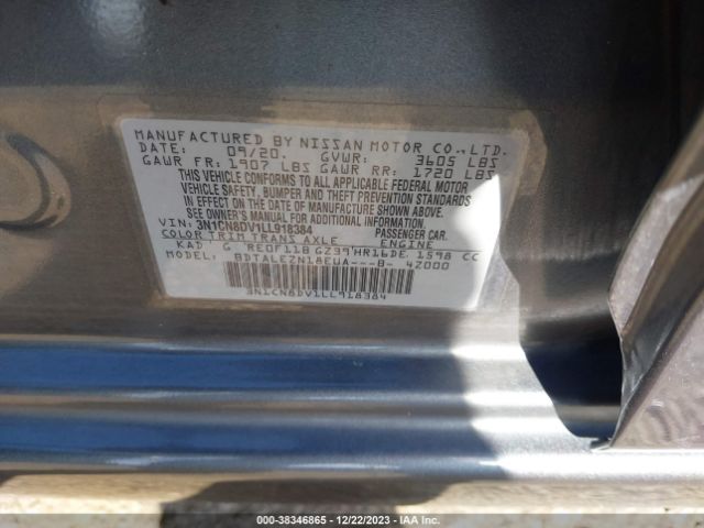 Photo 8 VIN: 3N1CN8DV1LL918384 - NISSAN VERSA 