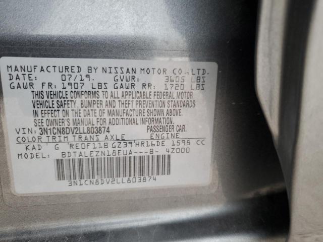 Photo 12 VIN: 3N1CN8DV2LL803874 - NISSAN VERSA S 