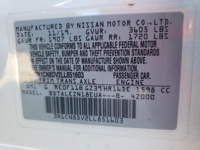 Photo 11 VIN: 3N1CN8DV2LL851603 - NISSAN VERSA S 