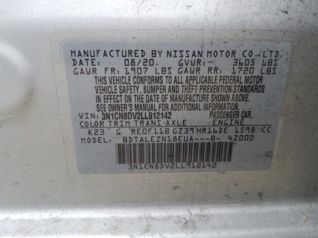 Photo 9 VIN: 3N1CN8DV2LL912142 - NISSAN VERSA S 