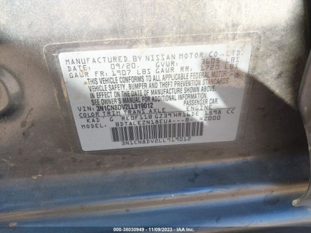 Photo 8 VIN: 3N1CN8DV2LL919012 - NISSAN VERSA 