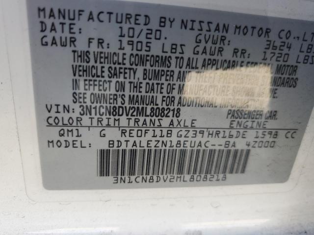 Photo 11 VIN: 3N1CN8DV2ML808218 - NISSAN VERSA 